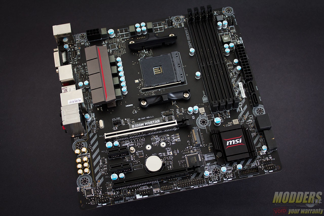 MSI B350M MORTAR AM4 AMD B350 HDMI Micro ATX Motherboard