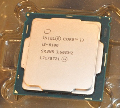 Core i3 8th Gen - i3-8100 Coffee Lake Quad-Core 3.60 GHz