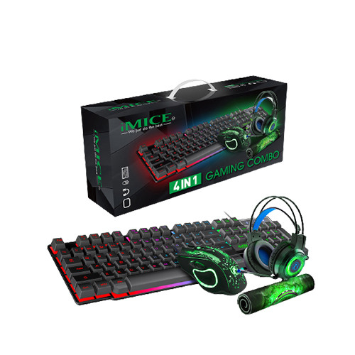 IMICE GK-490 4-In-1 Gaming Kit Combo